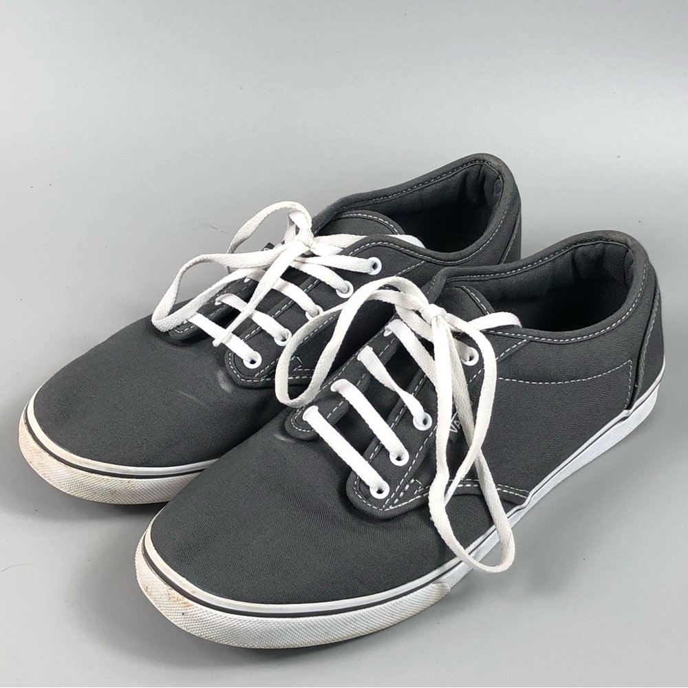 Vans Women’s Low Top Gray Sneakers Size 10 - Picture 7 of 12